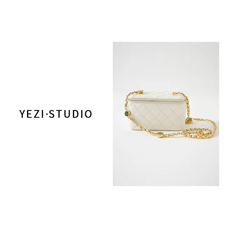 【香榭之匣】精致羊.皮珐琅穿皮链条小香盒子包25146017（25146024）