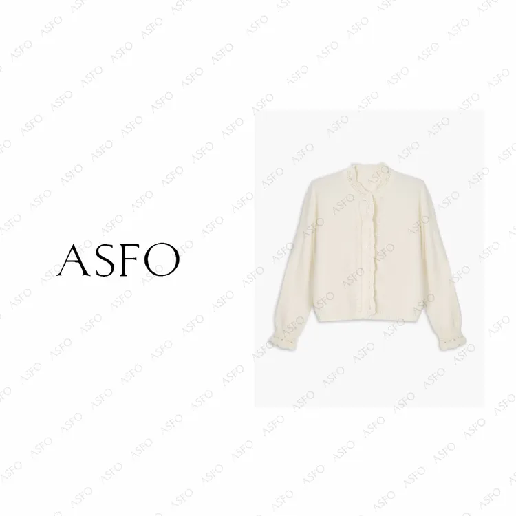 【AS小奶油】25新法式立体镂空手工钩花针织开衫AS25QZZ04028