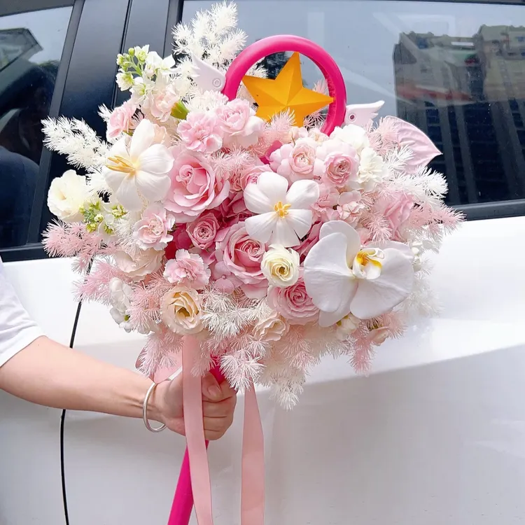 二次元小樱魔法棒永生花香皂花权杖手捧花结婚礼物送女友闺蜜成品
