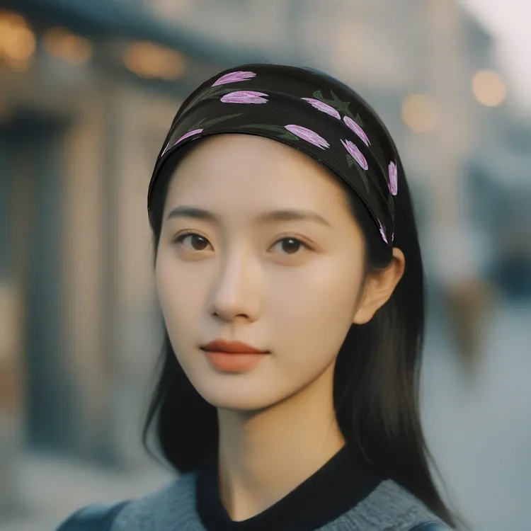 遮白发头饰运动瑜伽发带真丝桑蚕丝包头套宽边束发带洗脸发饰发箍