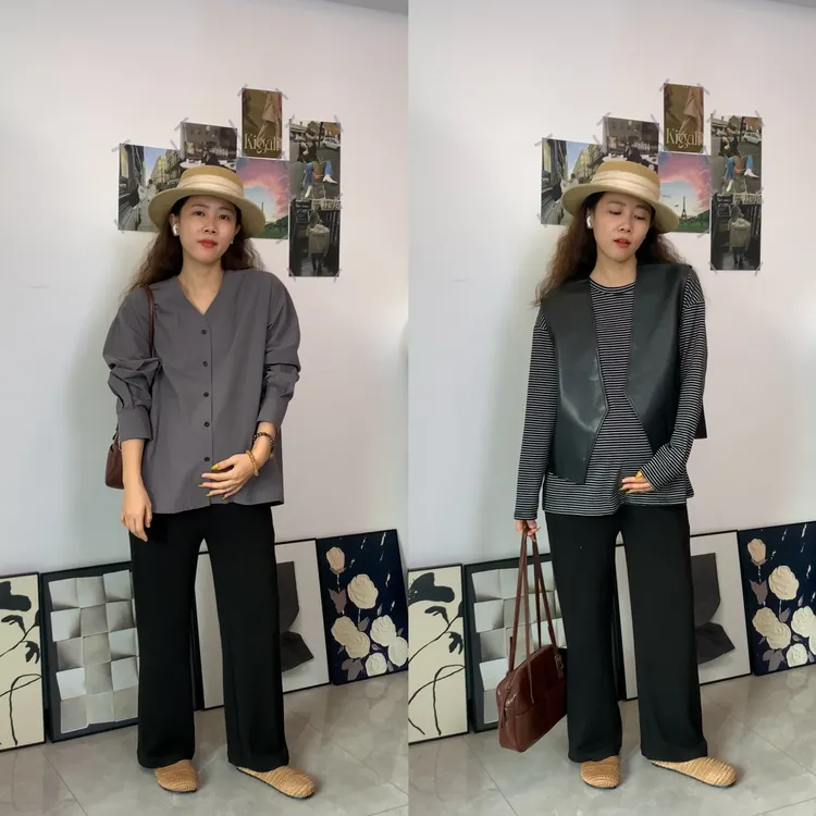 穿到250斤的孕妇装裤春秋款百搭慵懒风显瘦不勒肚子长款拖地裤子