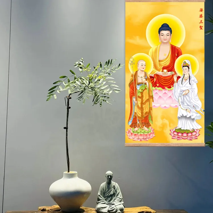 娑婆禅意地藏菩萨2025最新款高级感网红地藏王菩萨画像