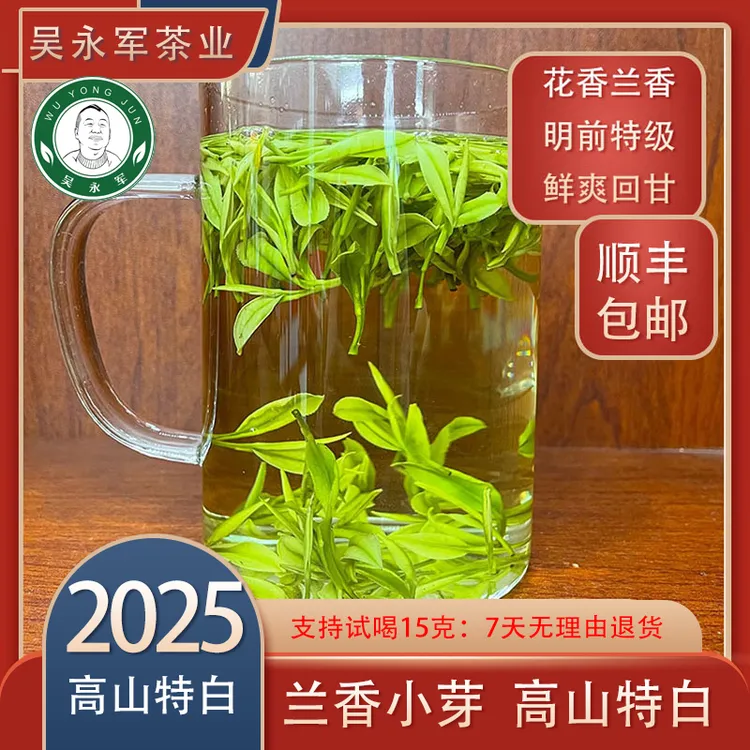 【A48】2025新茶明前特级兰香味小芽高山特白口感鲜爽回甘