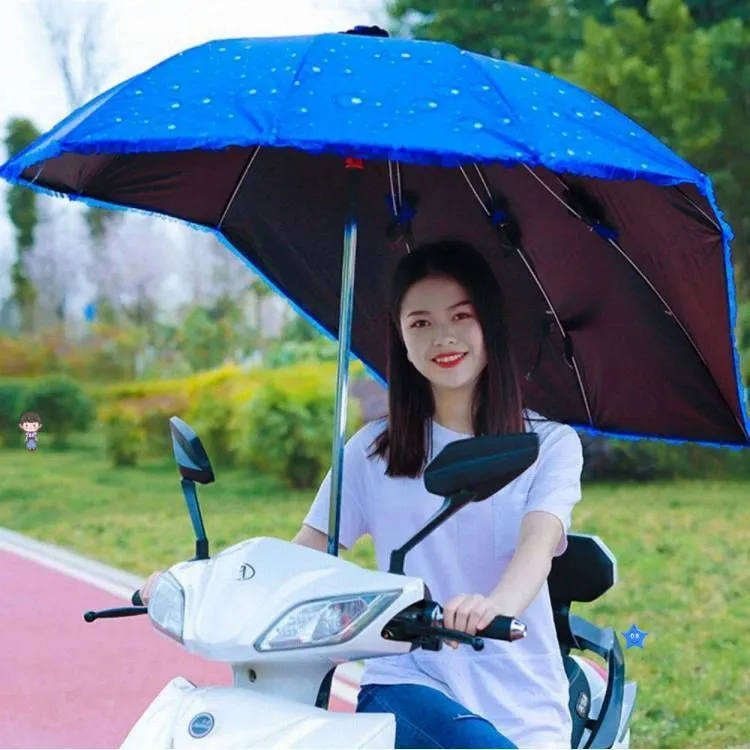 摩托车装专用雨伞电动车专用雨伞电瓶车单独伞踏板摩托车专用雨棚