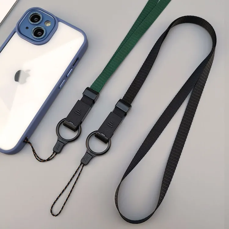 手机挂绳挂脖绳子男女款个性宽带创意滑扣时尚链钥匙卡套通用长绳