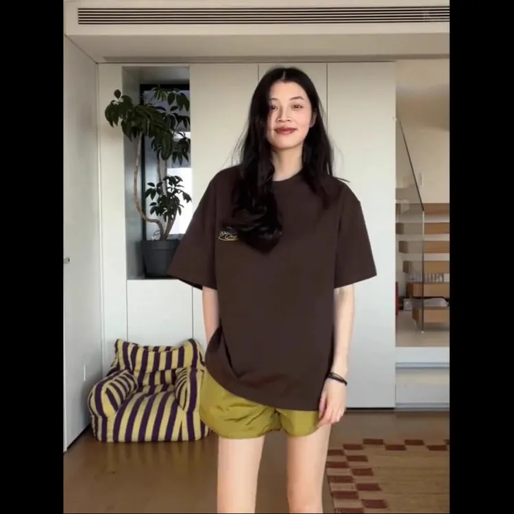 满天星印花设计短袖款夏速干凉感t恤潮牌美式小众高街情侣半袖