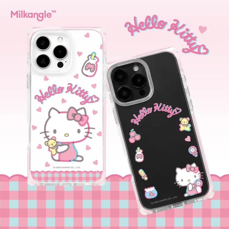 三丽鸥正版授权 Kitty凯蒂猫爱心相框KT适用iPhone17/16PM手机壳