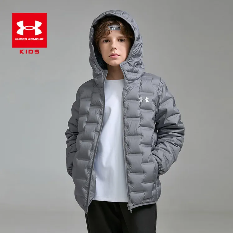 Under Armour/安德玛男女同款保暖连帽薄款大码儿童羽绒服运动