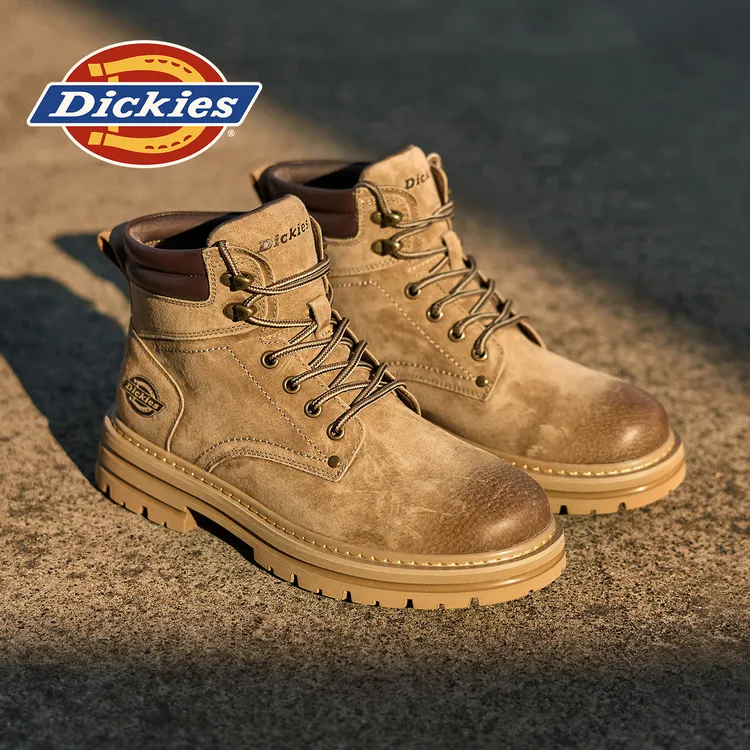 Dickies2025新款马丁靴时尚百搭厚底防滑耐磨潮流复古增高工装靴