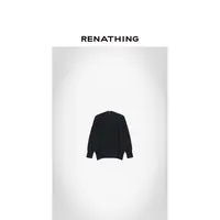【RENATHING】无缝薄款V领针织衫