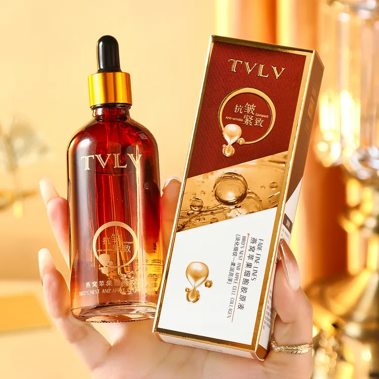 TVLV燕窝苹果细胞胶原液 紧致面部提护肤亮淡化细纹精华液100ml