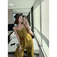 【娇娇私服定制】新款设计款小众宽松吊带连体裤82052#