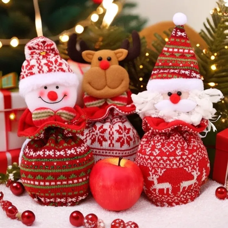 【圣诞苹果袋】礼物袋儿童diy圣诞节时尚手提袋糖果平安夜礼盒收纳