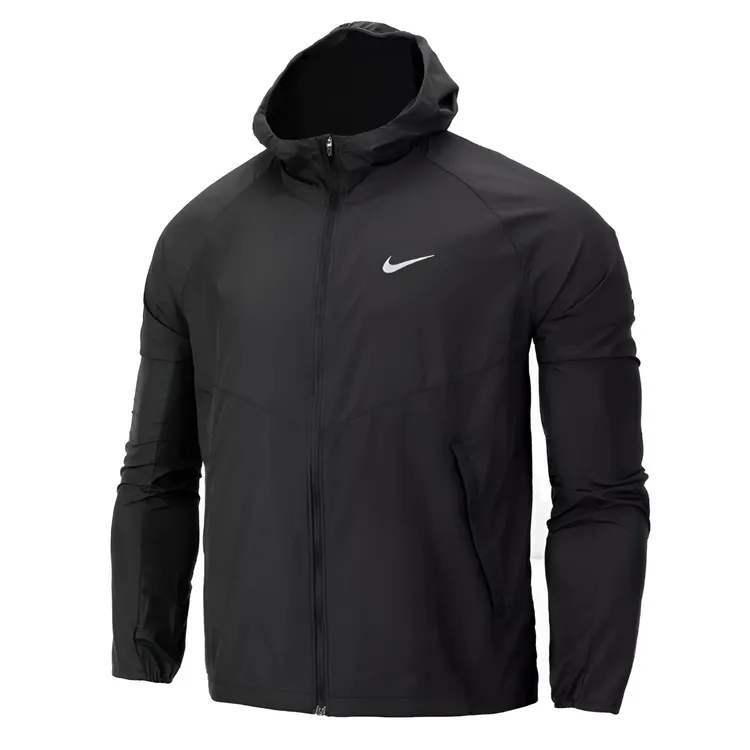 NIKE/耐克男子户外拒水防风跑步运动夹克拉链连帽外套DD4747-010