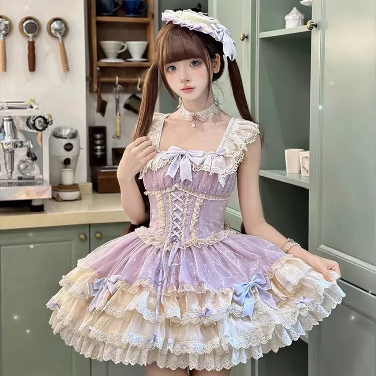 (实体店正品) 小芙蝶 心动玩偶原创芭蕾风蛋糕裙 连衣裙