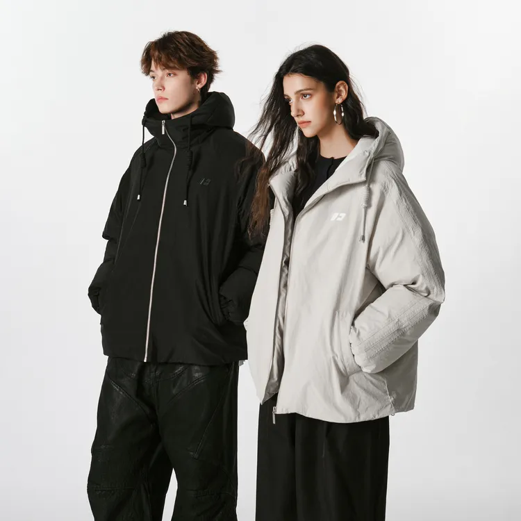 FORNINES防风连帽棉衣男款2025冬季新款面包服加厚棉袄潮牌外套