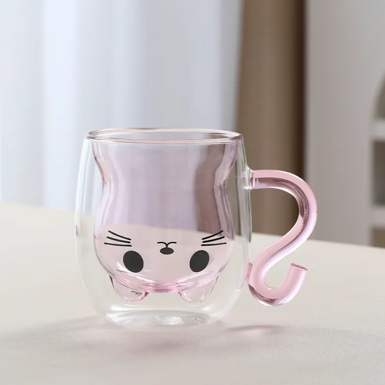 可爱卡通可装奶茶咖啡