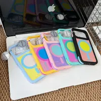 磁吸缤纷撞色一体ai拍照按键适用苹果iPhone17promax手机壳