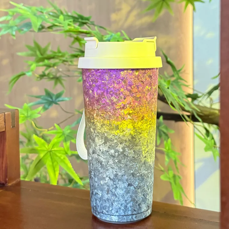 炫彩渐变色纯钛咖啡杯