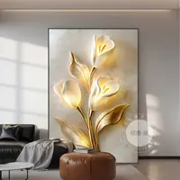 现代简约花卉客厅沙发背景墙装饰画轻奢高档大气走廊玄关挂画壁画