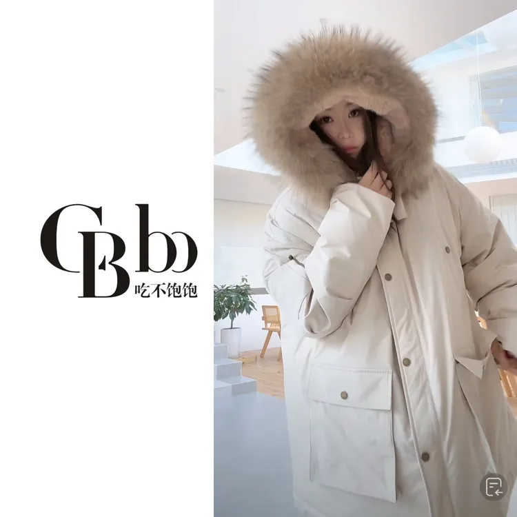 【吃不饱饱】大码 牛乳酥酥 重工设计复古工装派克手塞棉服3125