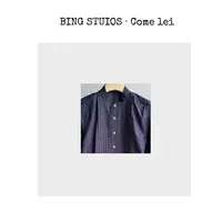 BBJ Studios｜早秋全棉刺绣海马休闲舒适衬纯棉褶裥立领衣NH301