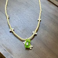 非金属亚克力项链 P426绿色小熊高货项链