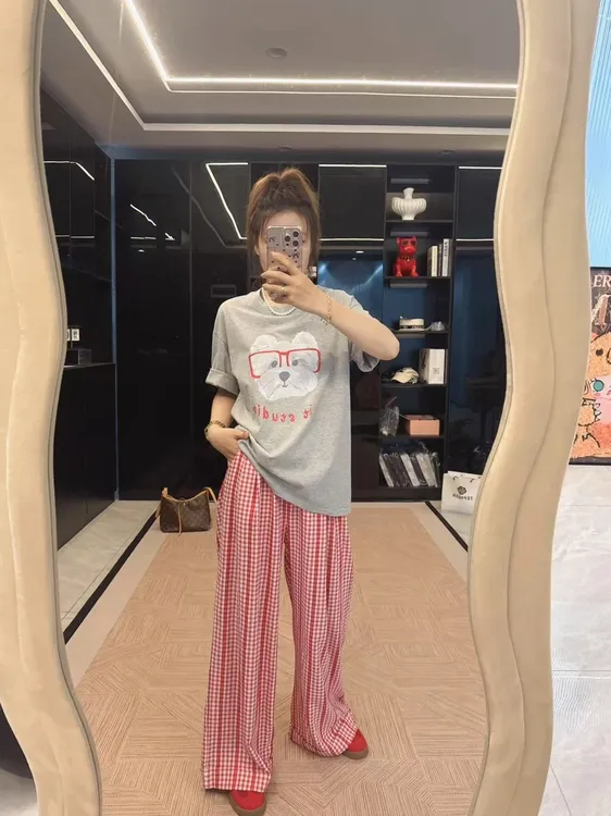 【小眼镜白狗】清掉  夏东大门ins百搭减龄宽松显瘦韩系印花短袖T恤