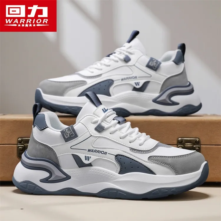 回力男鞋2025秋冬新款潮牌百搭男士皮面防水工作运动休闲跑步潮鞋