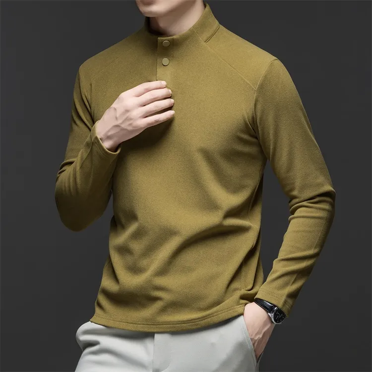 2025新款真德绒长袖加厚纯色爆款宽松型秋冬卫衣立领修身休闲内搭