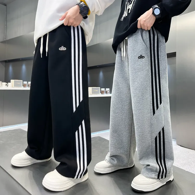 男童裤子春秋直筒卫裤宽松儿童秋装韩版休闲长裤中大童运动裤帅气