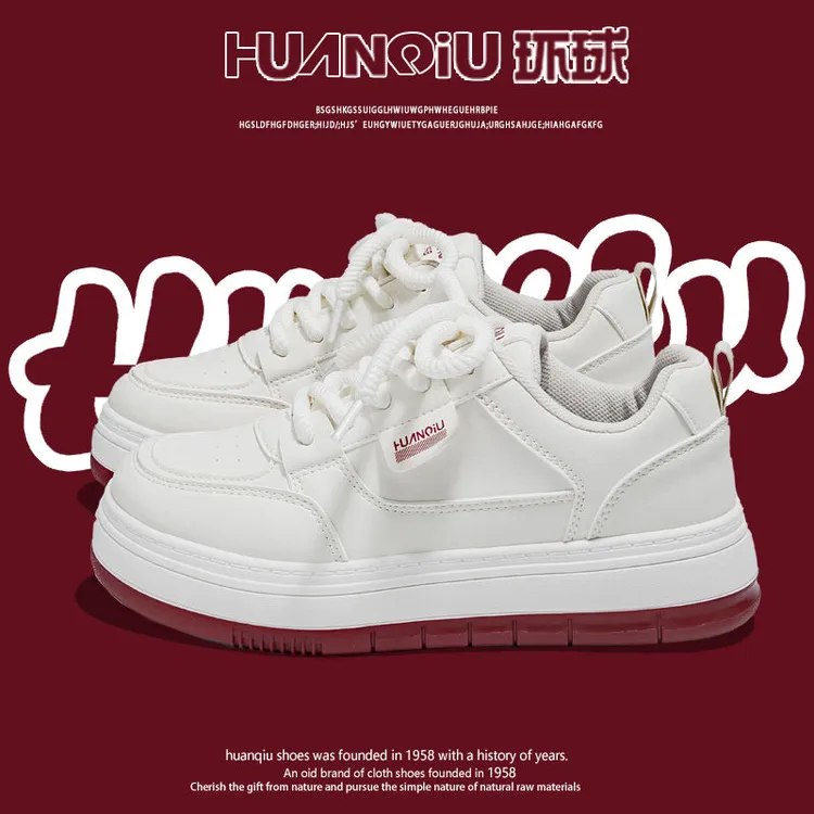 环球春季新款小白鞋女小众ins百搭轻便厚底网红休闲学生板鞋HC060