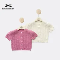 晶晶家【现发】米歇尔2.0女童短袖针织儿童开衫夏季空调房外套IS590