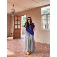 应小姐【云卷】微胖大码显瘦设计直筒高腰百搭宽松休闲阔腿破洞裙裤