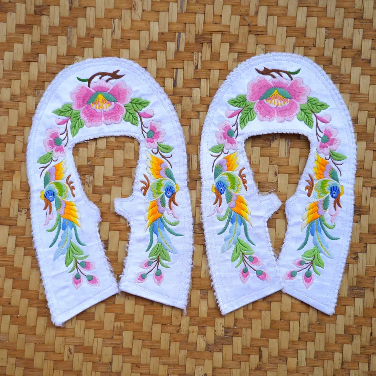 纯手工刺绣·手绘鞋面花·袼褙绣花·鞋帮花·布壳花