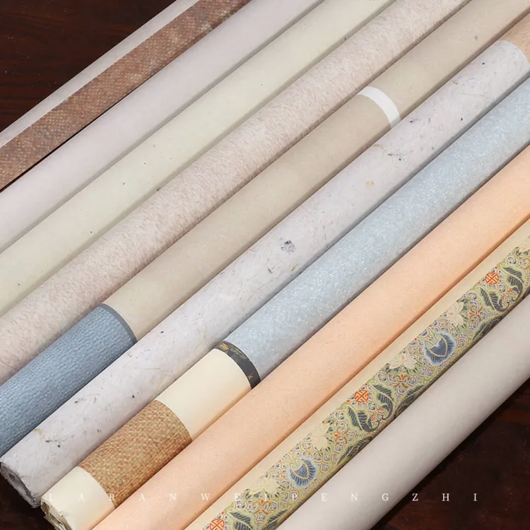 安徽宣纸书法专用纸蜡染复古六尺半生熟宣纸适合国展书法作品创作