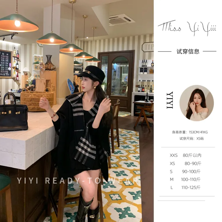 【BBR高定斗篷】<YiYiii>小个子时尚气质双面呢斗篷复古高级外套