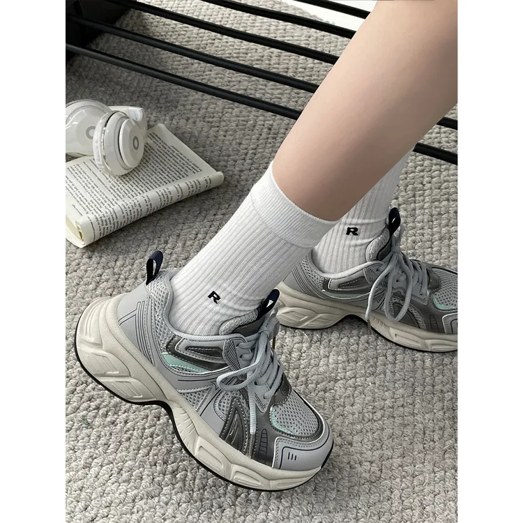 鞋有亿 2025春秋新款炸街老爹鞋厚底增高女鞋高颜值运动休闲鞋ins