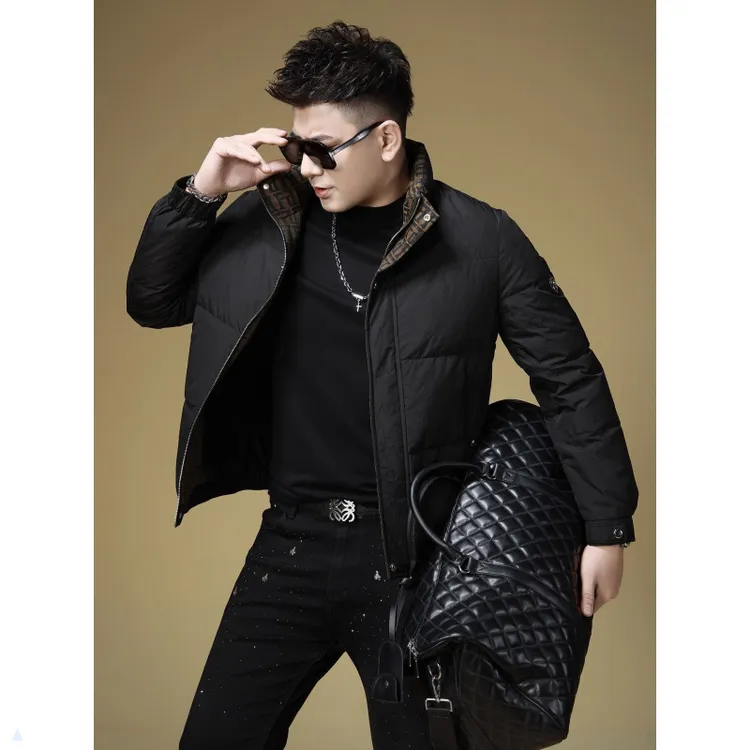 男士羽绒服冬季外套时尚休闲潮流短款轻薄保暖2025年新款90%绒子
