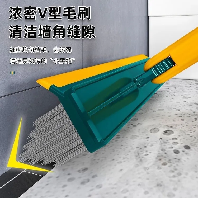 【工厂直发】地缝刷扫地刮板卫生间刷地刷子二合一长柄清洁刷长杆