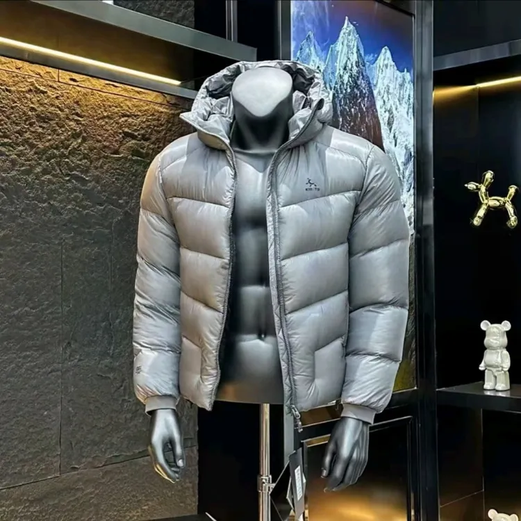 2025冬季情侣短款超轻加厚白鸭绒面包款时尚户外轻量保暖羽绒外套