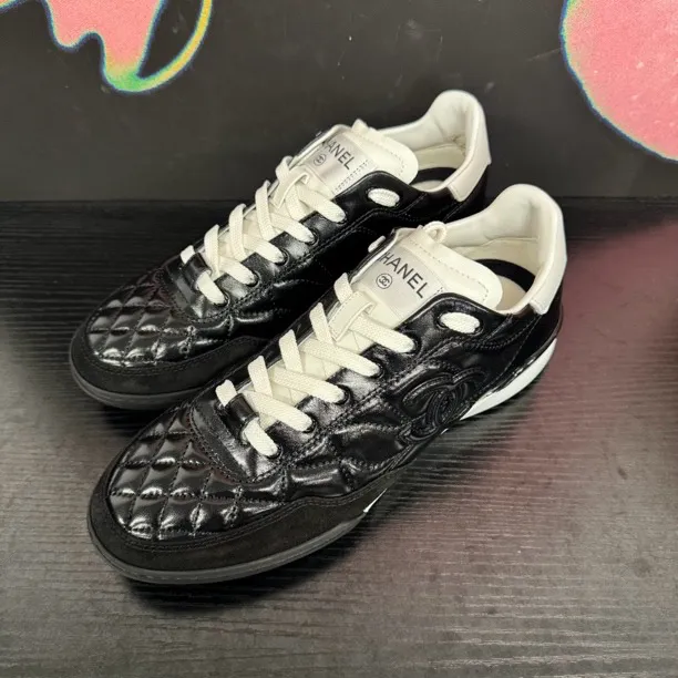 未使用 Chanel/香奈儿 玛丽娘娘专属-25s德训鞋 低帮  女款 黑色