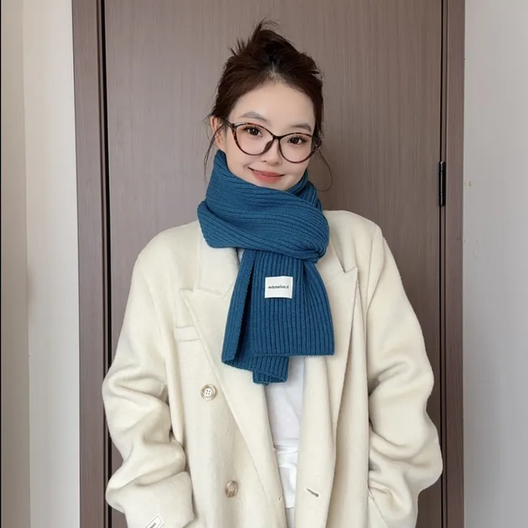 冬季新款ins围巾女冬季百搭情侣款男女同款围脖保暖韩版加厚保暖