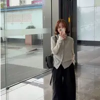 J-350903#超nice！！！韩系百搭氛围感立领毛衣马甲