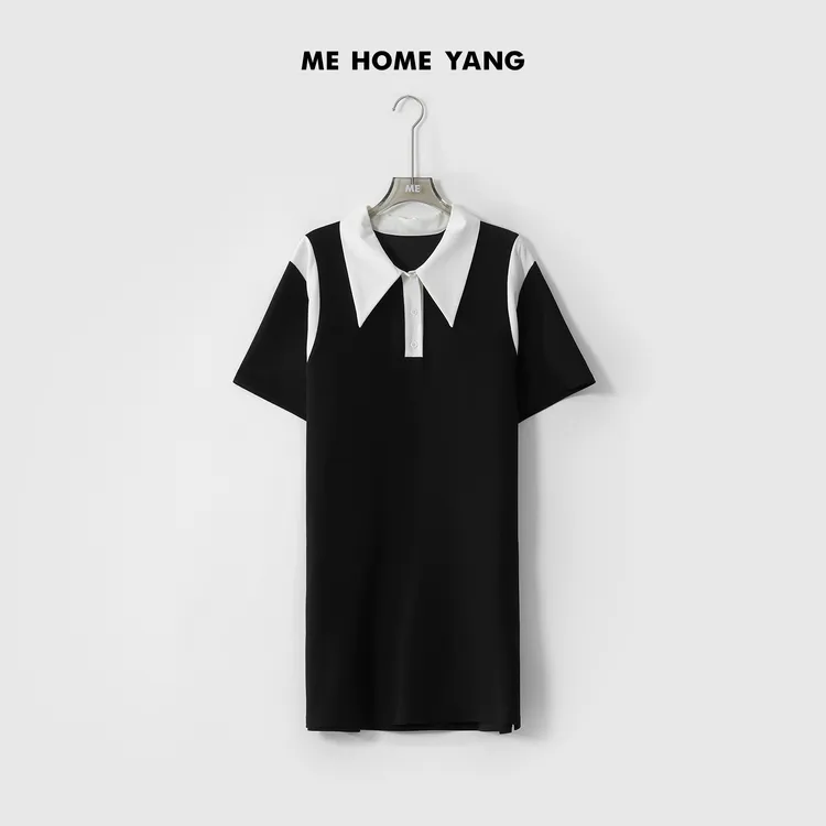 ME【鲨鱼连衣裙】棉混纺经典简约时尚百搭女士连衣裙 MEQC525 