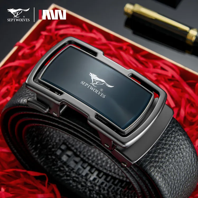 七匹狼皮带商务男士真皮高档正品腰带2025新款生日礼物送老公实用