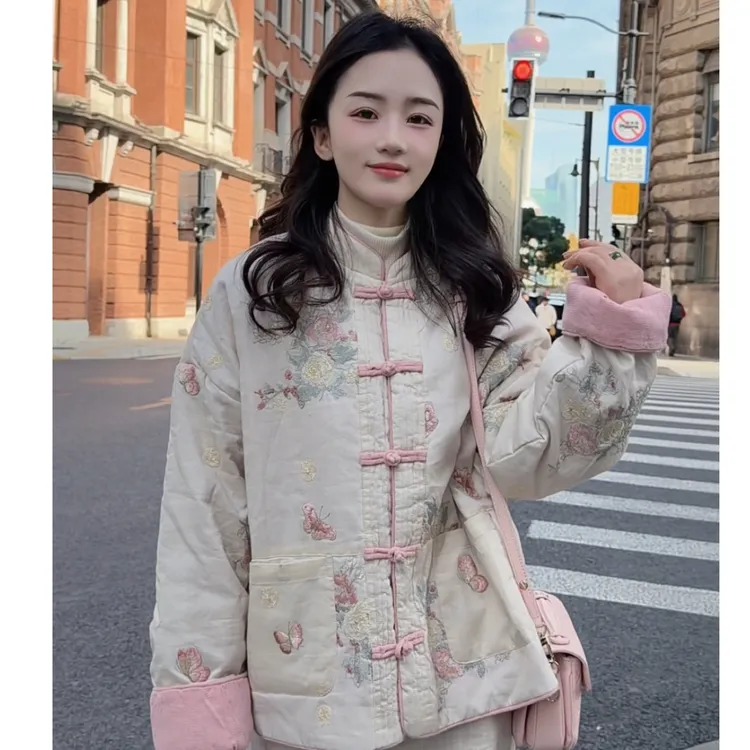 【锦绣江南】苏维苎麻双面穿刺绣100%棉花加厚保暖棉衣！重工！