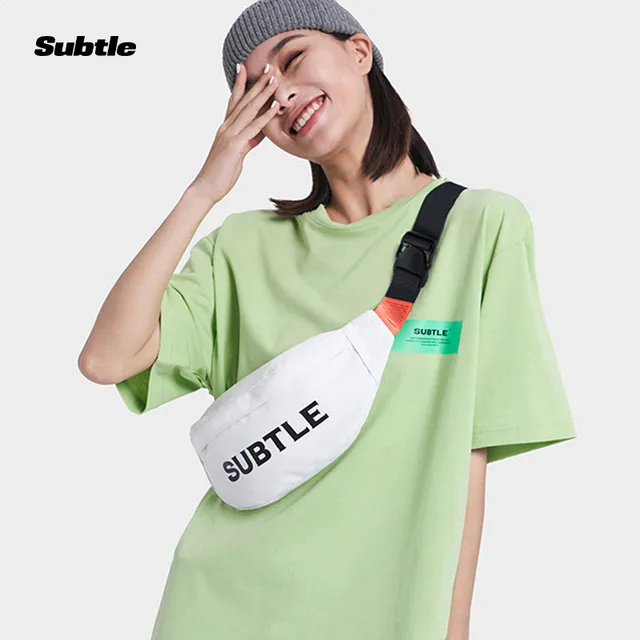 SUBTLE小饺子斜挎包女运动斜挎包简约挎包时尚骑行腰包男女士胸包