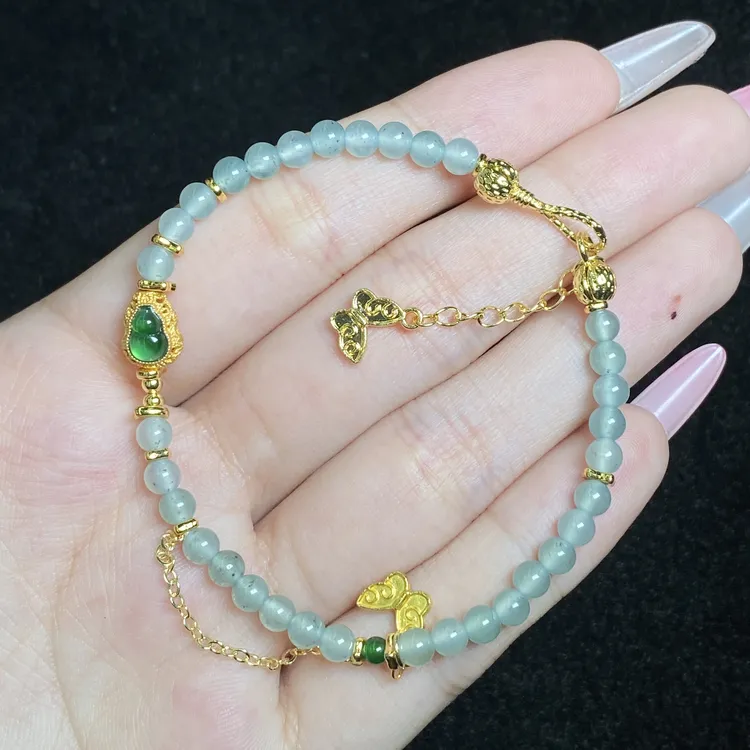 【小北严选】翡翠DIY单圈手链约3.5mm+【多样性发一件】-WH263X12