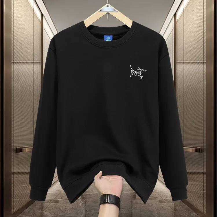 始祖秋冬季鸟家卫衣男2024新款宽松圆领休闲加绒美式潮牌男装外套